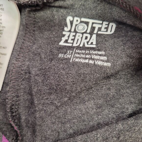 Spotted Zebra Girls Active Stretch Purple & Gray Printed Legging 3T (2-Pack) - Picture 4 of 6